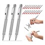 Lot de 3 outils à tracer en carbure de tungstène avec aimant