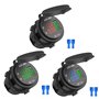 Cpolebev 12V / 24V Charge 3.0 Chargeur Allume-Cigare De Voiture Allume-Cigare Conduit VoltmÈTre AmpÈRemÈTre Noir Et Vert