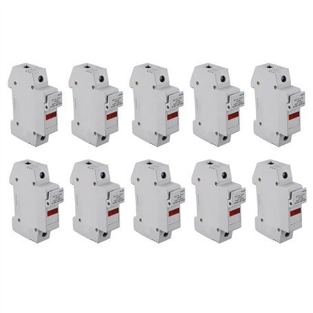 KVSERT Lot de 10 porte-fusibles RT18-32X AC 380 V 32 A 1 pôle 10 x 38 mm