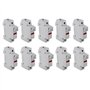 KVSERT Lot de 10 porte-fusibles RT18-32X AC 380 V 32 A 1 pôle 10 x 38 mm