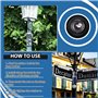 Okeeyseda 2 PCS Capteur Crépusculaire en Plastique avec Capteur de Lumière Photoélectrique pour L'Éclairage Extérieur 120-277V I