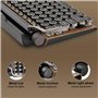Clavier de machine à écrire rétro Clavier sans Bluetooth Touches mécaniques USB Punk pour PC, ordinateur de bureau, ordinateur p