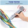 IGUATU 2X Kit Générateur de Tonalité, Testeur de Circuit Traceur de Fil, Testeur de Recherche de Détecteur de Toner de Câble Hau