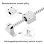 Osmond 2 Guides Coulissants pour Rail de Mouvement Linéaire 8 mm X 150 mm avec 4 Roulements et 4 Supports de Rail SK8