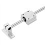 Osmond 2 Guides Coulissants pour Rail de Mouvement Linéaire 8 mm X 150 mm avec 4 Roulements et 4 Supports de Rail SK8