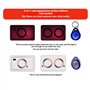 Juqoyue Lecteur de Carte RFID 125Khz + 1 Kit de Porte-Clés Copieur Écrivain Duplicateur Programmeur Copie de Carte ID EM4305 T55