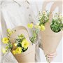 Olsixxuuk Lot de 20 sachets de fleurs en papier kraft - Emballage cadeau - Boîtes d'emballage pour la maison, un mariage, une fê
