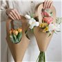 Olsixxuuk Lot de 20 sachets de fleurs en papier kraft - Emballage cadeau - Boîtes d'emballage pour la maison, un mariage, une fê