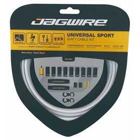 Jagwire 2X Sport Shift Kit Gaines et câbles de dérailleur Adulte Unisexe