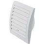 LIRAST Ø 100mm Blanche Réglable Grille de Ventilation en Plastique - Grill D'aération avec Moustiquaire