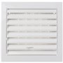 LIRAST Ø 100mm Blanche Réglable Grille de Ventilation en Plastique - Grill D'aération avec Moustiquaire