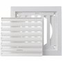 LIRAST Ø 100mm Blanche Réglable Grille de Ventilation en Plastique - Grill D'aération avec Moustiquaire