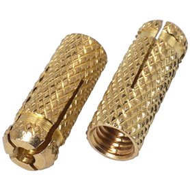 SKIR'CO Lot de 100 chevilles en laiton M8 x 28 mm