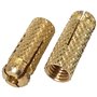 SKIR'CO Lot de 100 chevilles en laiton M8 x 28 mm