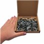 SKIR'CO Lot de 100 rivets aveugles peints 4,0 x 10 mm en aluminium avec foret inclus (vert chromé RAL 6020)