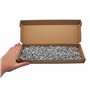 SKIR'CO (500 pièces) Rivets aveugles en aluminium à tête fraisée 4,0 x 12 mm, mandrin en acier, rivets pop
