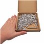 SKIR'CO Lot de 100 rivets aveugles en aluminium 4,0 x 12 mm Mandrin en aluminium Pop Rivets Tête bombée Un foret inclus