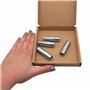 SKIR'CO Lot de 4 chevilles M12 x 50 mm - Manchon d'extension pour boulons - Chevilles murales - Ancrage pour béton