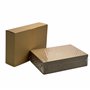 ZeZaZu Lot de 25 feuilles d'emballage en carton ondulé marron A4 – 3 mm d'épaisseur en carton kraft pour envoi