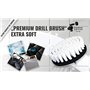 Kornely™ Brosse de Perceuse Premium- Extra Douce, Blanche, 10cm. Nettoyeur Professionnel à Puissance. Ne Raye Pas les Surfaces. 