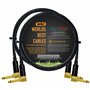 Van Damme Pro Grade Classic XKE Lot de 2 câbles de raccordement ultra-flexibles multi-blindés pour pédale d'effets de guitare ba