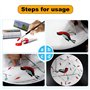 Happlee Peinture de Verre de 12 Couleurs avec, Peinture Non-Toxique pour Le Verre, Utilisation de Couleur de Verre pour Le Verre