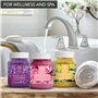 Rose Bain de Sel 1300g - Sel de Mer Huile Essentielle de Palissandre Naturel - Sel de Bain Naturel Roses pour Bien Dormir - Soul