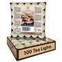 Bougies Chauffe-plat - Lot de 100 - Sans Parfum - Cadeau bougie - Lumière Chaude Naturelle - Détente - Flamme délicate - Décorat