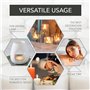 Bougies Chauffe-plat - Lot de 100 - Sans Parfum - Cadeau bougie - Lumière Chaude Naturelle - Détente - Flamme délicate - Décorat