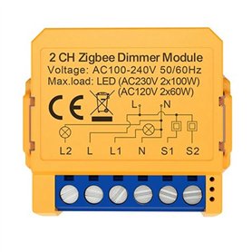 Myhoomowe Graffiti ZigBee Atténuateur intelligent Marche/Arrêt Boîte sombre à 2 voies Changement intelligent d'application Modul