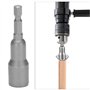 Uanratg Lot de 2 tourne-écrous à ailettes électriques, écrous à ailettes fendues, clés à douille, forets hexagonaux de 6,35 mm p