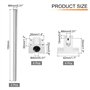 Kepgapo 2 Guides Coulissants pour Rail de Mouvement Linéaire 8 mm X 150 mm avec 4 Roulements et 4 Supports de Rail SK8