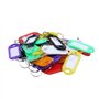 zabeto 32X éTiquettes D'Identification de Porte-CléS en Plastique Multicolores Porte-CléS éTiquettes de Bagages avec Porte-CléS 