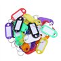 zabeto 32X éTiquettes D'Identification de Porte-CléS en Plastique Multicolores Porte-CléS éTiquettes de Bagages avec Porte-CléS 