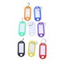 zabeto 32X éTiquettes D'Identification de Porte-CléS en Plastique Multicolores Porte-CléS éTiquettes de Bagages avec Porte-CléS 