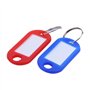 zabeto 32X éTiquettes D'Identification de Porte-CléS en Plastique Multicolores Porte-CléS éTiquettes de Bagages avec Porte-CléS 