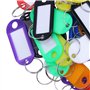 zabeto 32X éTiquettes D'Identification de Porte-CléS en Plastique Multicolores Porte-CléS éTiquettes de Bagages avec Porte-CléS 