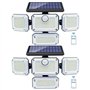 SUPIRING Lampes solaires avec capteur de mouvement pour extérieur 333 lumières d'inondation LED
