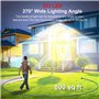 SUPIRING Lampes solaires avec capteur de mouvement pour extérieur 333 lumières d'inondation LED, lumières de sécurité à énergie 