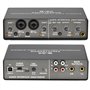 Sunmeit Interface audio professionnelle 24 bits et 192 kHz Carte son à 2 entrées pour guitare électrique Loopback Enregistrement