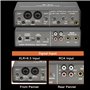 Sunmeit Interface audio professionnelle 24 bits et 192 kHz Carte son à 2 entrées pour guitare électrique Loopback Enregistrement