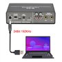 Sunmeit Interface audio professionnelle 24 bits et 192 kHz Carte son à 2 entrées pour guitare électrique Loopback Enregistrement