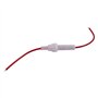 Hztuang 5Pcs Porte-fusible en Tube du Type de Capuchon Inline a vis Blanc et Rouge 6mm x 30mm