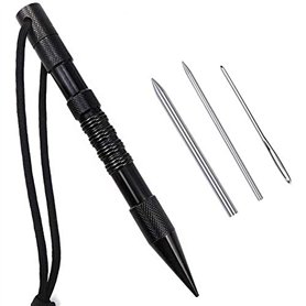 HLELU 4 PièCes SéRies Spike avec Aiguilles à LaçAge/Fids pour Paracord ou Travail en Cuir Paracord Set Aiguilles à Coudre Paraco