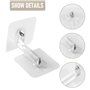 FYOBOT Ancrages Muraux pour Meubles, Ancrages Anti-Basculement pour Meubles Sans Perceuse, Ancrages Muraux Adh¨¦Sifs pour Meuble