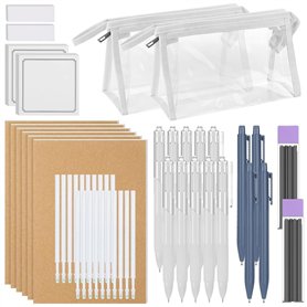 PpAaJK Ensemble de fournitures scolaires – 48 articles essentiels de retour à l'école pour les étudiants des écoles secondaires