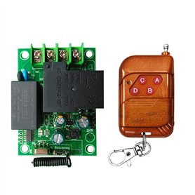 Buqpow Télécommande Sans Universelle 433 MHz Module Relais AC220 V et Émetteur 500 M pour Éclairage/Porte de Garage/Moteur