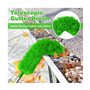 MOLERRI Brosse de Nettoyage de GouttièRe Outil de Toiture avec Mât TéLescopique Extensible 8,2 Pieds Outil de Nettoyage de Facil