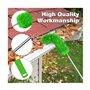 MOLERRI Brosse de Nettoyage de GouttièRe Outil de Toiture avec Mât TéLescopique Extensible 8,2 Pieds Outil de Nettoyage de Facil
