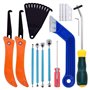 Trisoye L'Ensemble D'Outils de Retrait de Coulis de 22 PièCes Contient un Couteau de Scie à Coulis